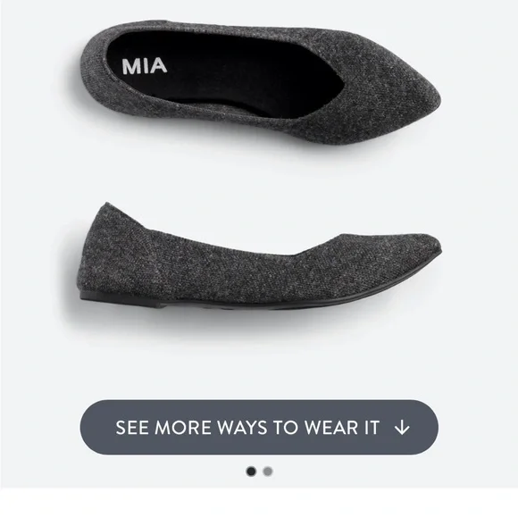 MIA Women’s slip on flat shoes. Black. Size 6.5 worn twice. Excellent condition. - Picture 5 of 5